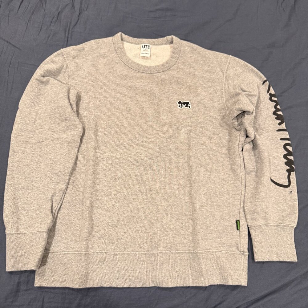 Uniqlo x Keith Haring Gray Medium Crewneck Sweater